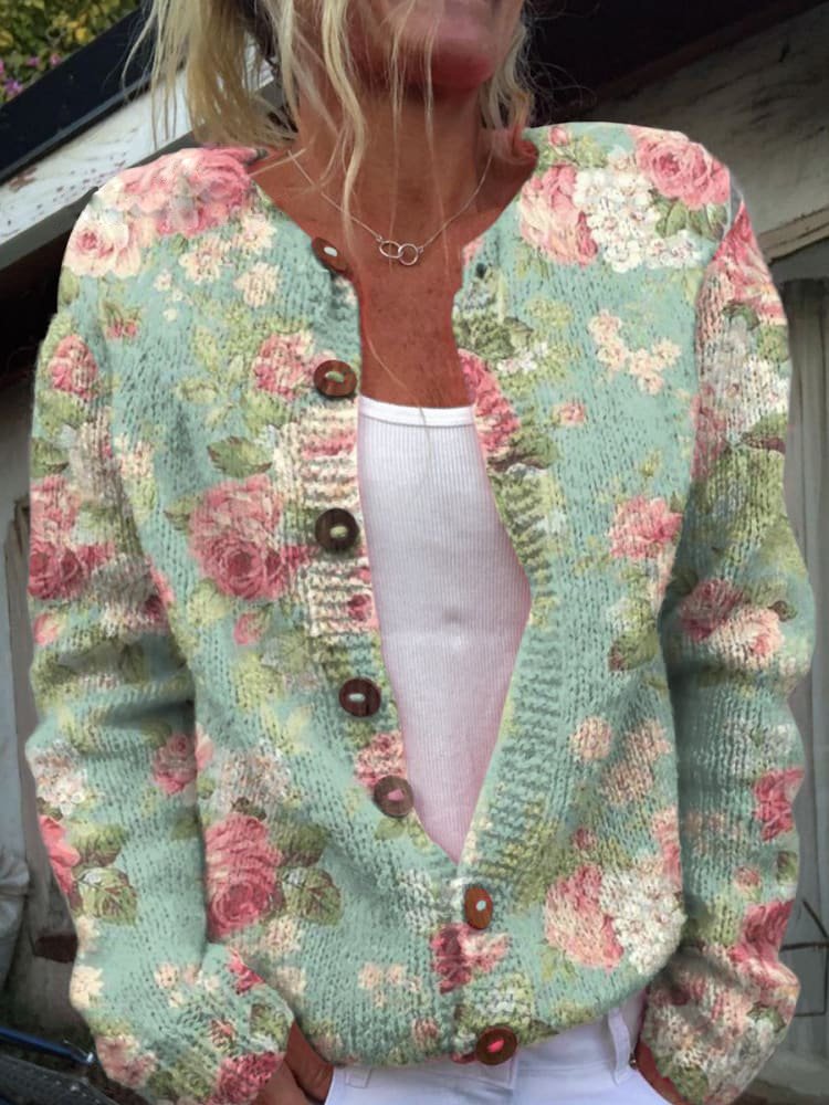 Juliette | Gilet élégant avec motif floral raffiné